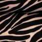 Preview: Viskose Animalprint Altrosa/Schwarz Zebra  by Swafing